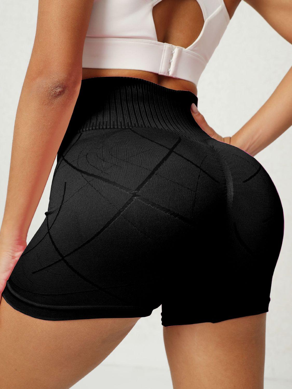 High Waist Active Shorts - Bona Fide Fashion