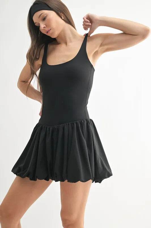 MONO B Bubble Active Mini Dress - Bona Fide Fashion