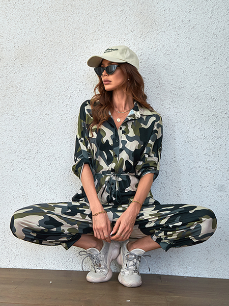 Casual Camouflage Jumpsuit H77VATSLHN