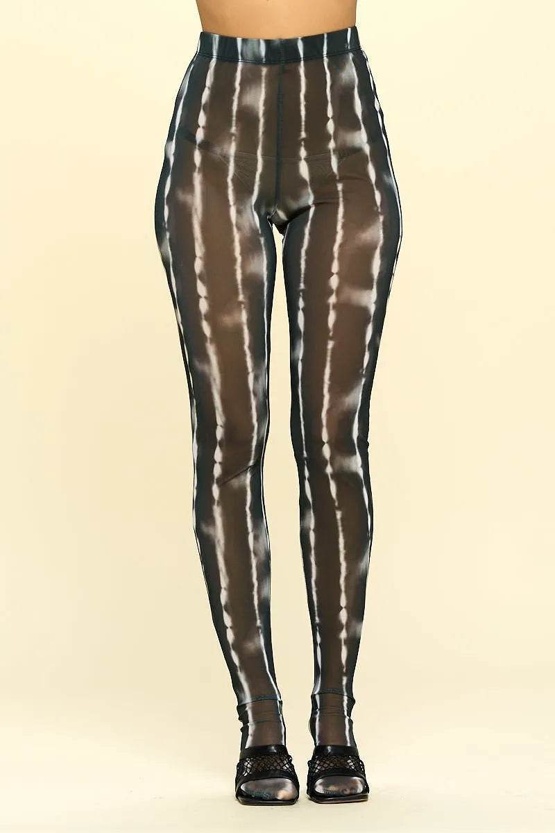 Sheer High Rise Leggings - Bona Fide Fashion