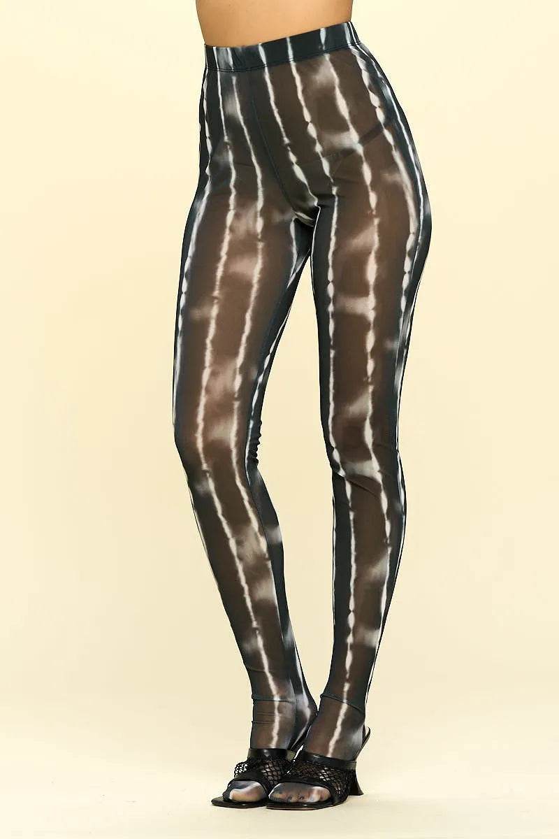Sheer High Rise Leggings - Bona Fide Fashion