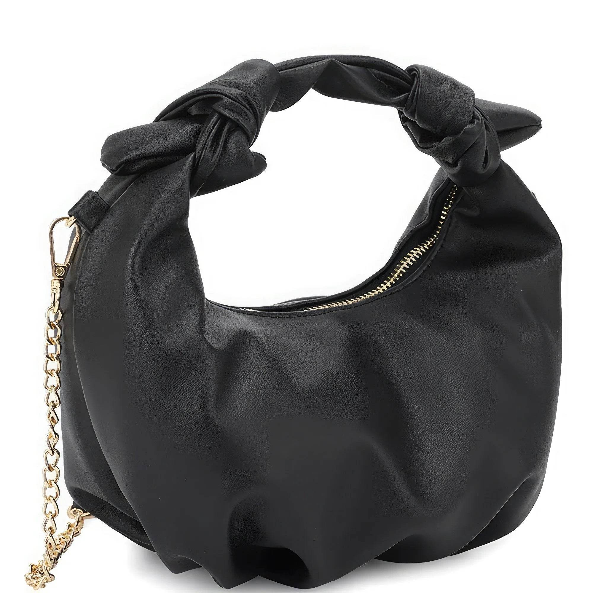 Smooth Round Handle Zipper Bag - Bona Fide Fashion