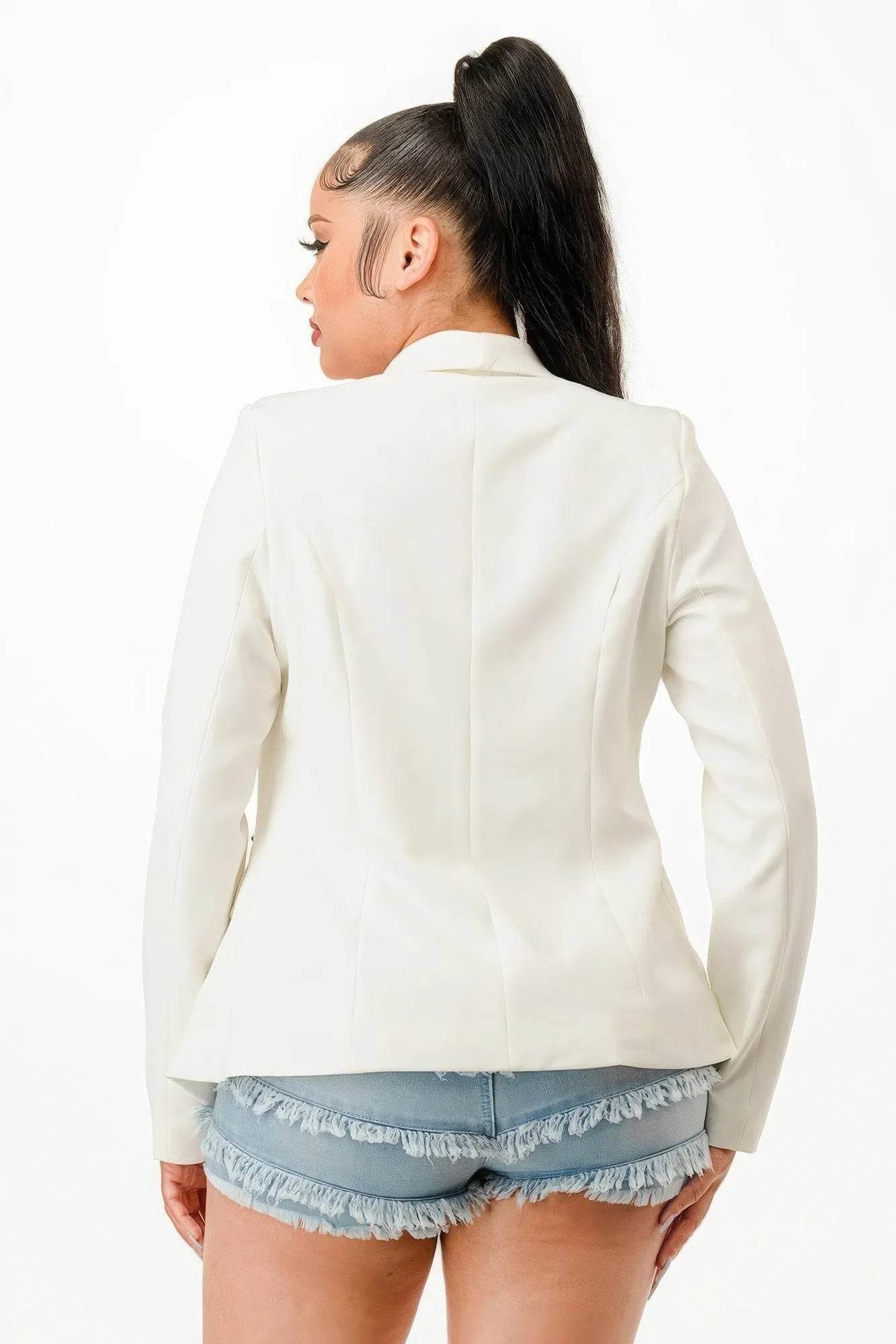 Double Breasted Blazer Jacket - Bona Fide Fashion