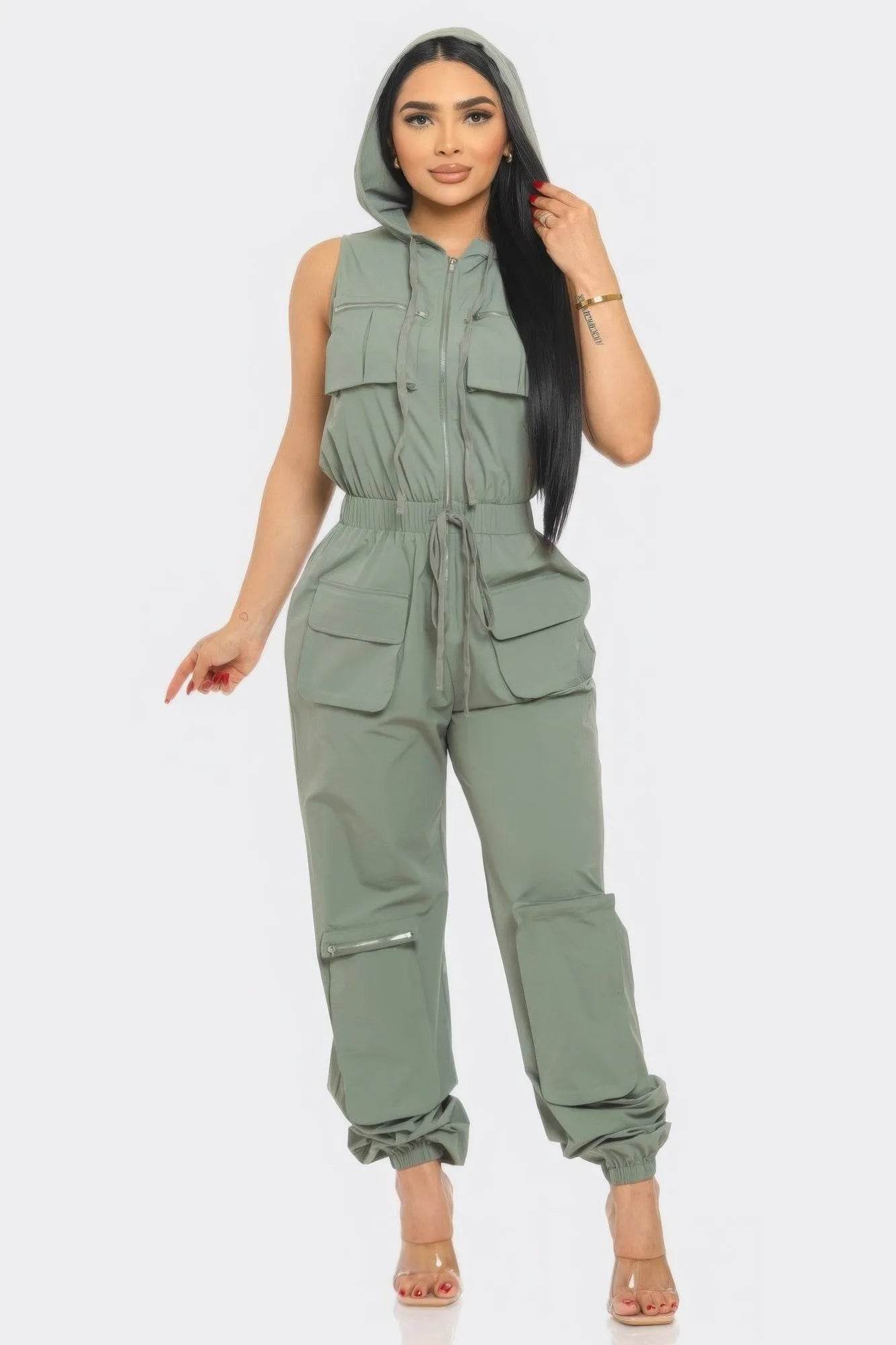 Cargo Jumpsuit - Bona Fide Fashion