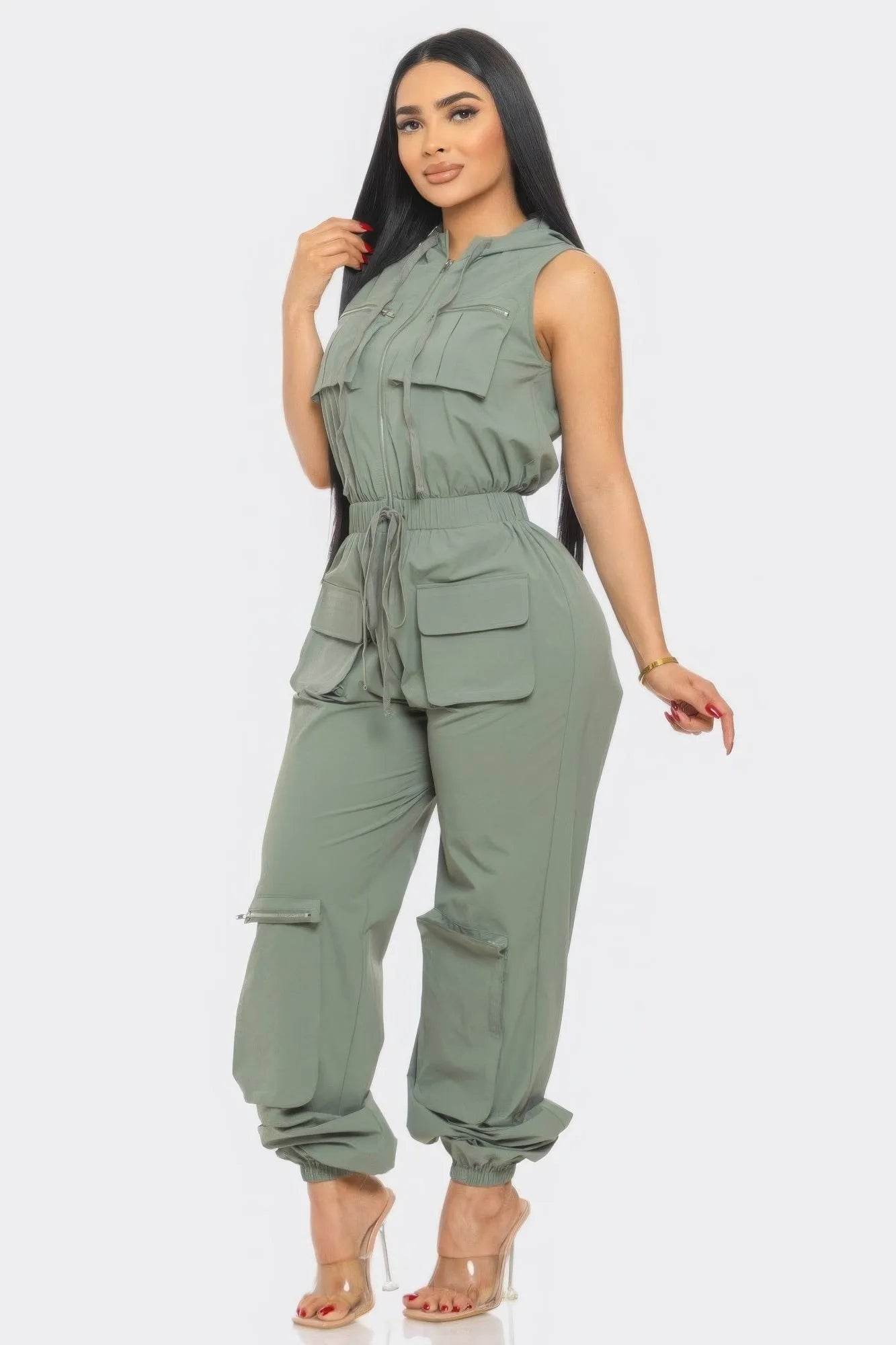 Cargo Jumpsuit - Bona Fide Fashion