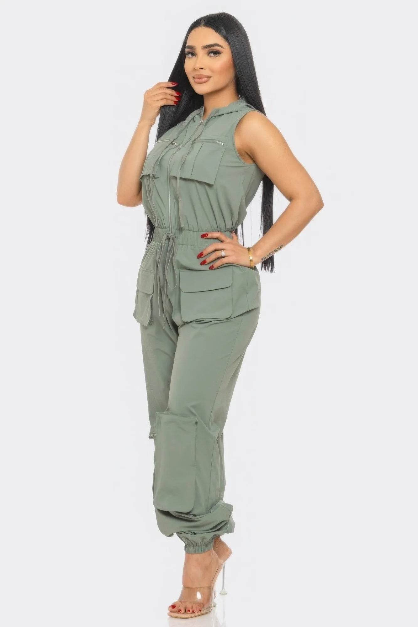 Cargo Jumpsuit - Bona Fide Fashion