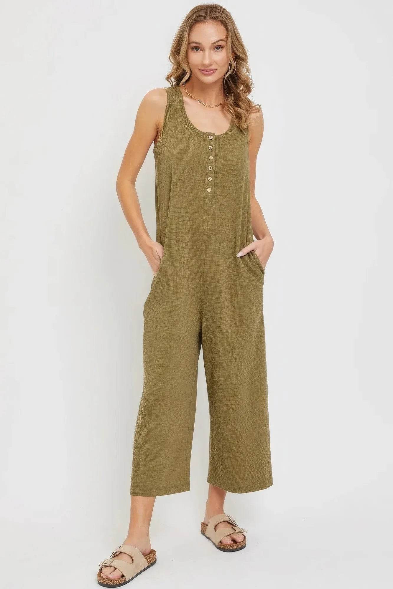 Buttondown Jumpsuit - Bona Fide Fashion