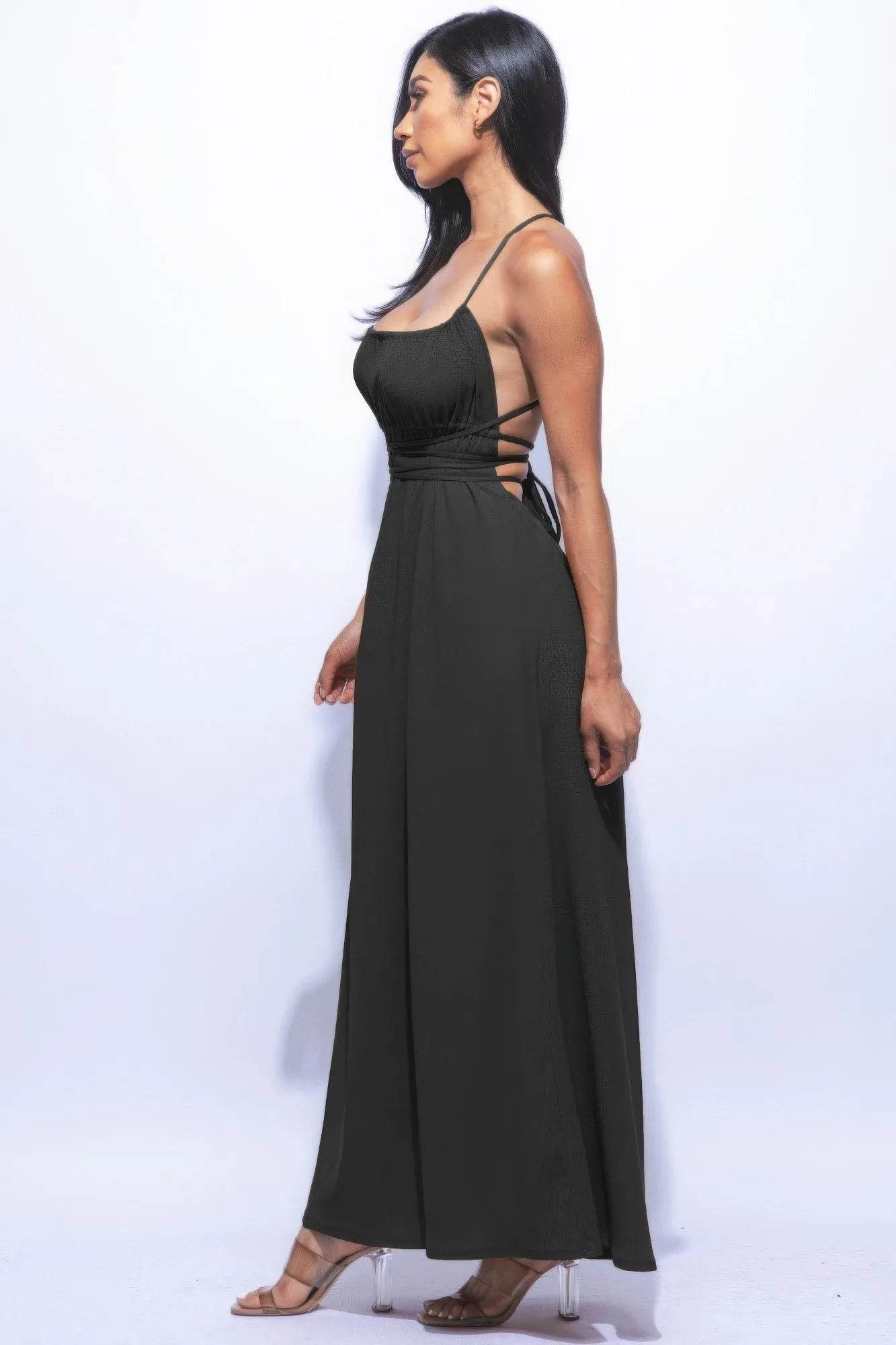 Side Slit Maxi Dress - Bona Fide Fashion