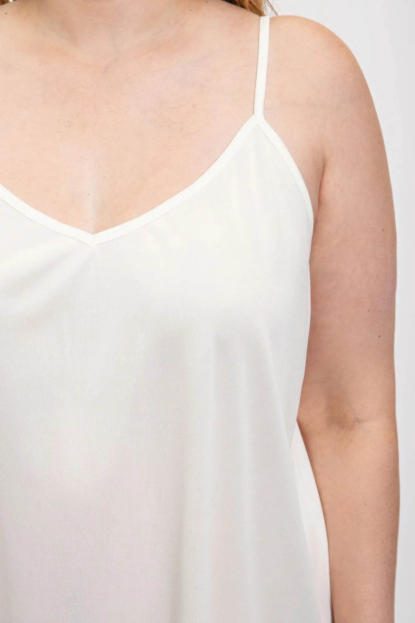 V-neck slip dress with adjustable straps - Bona Fide Fashion