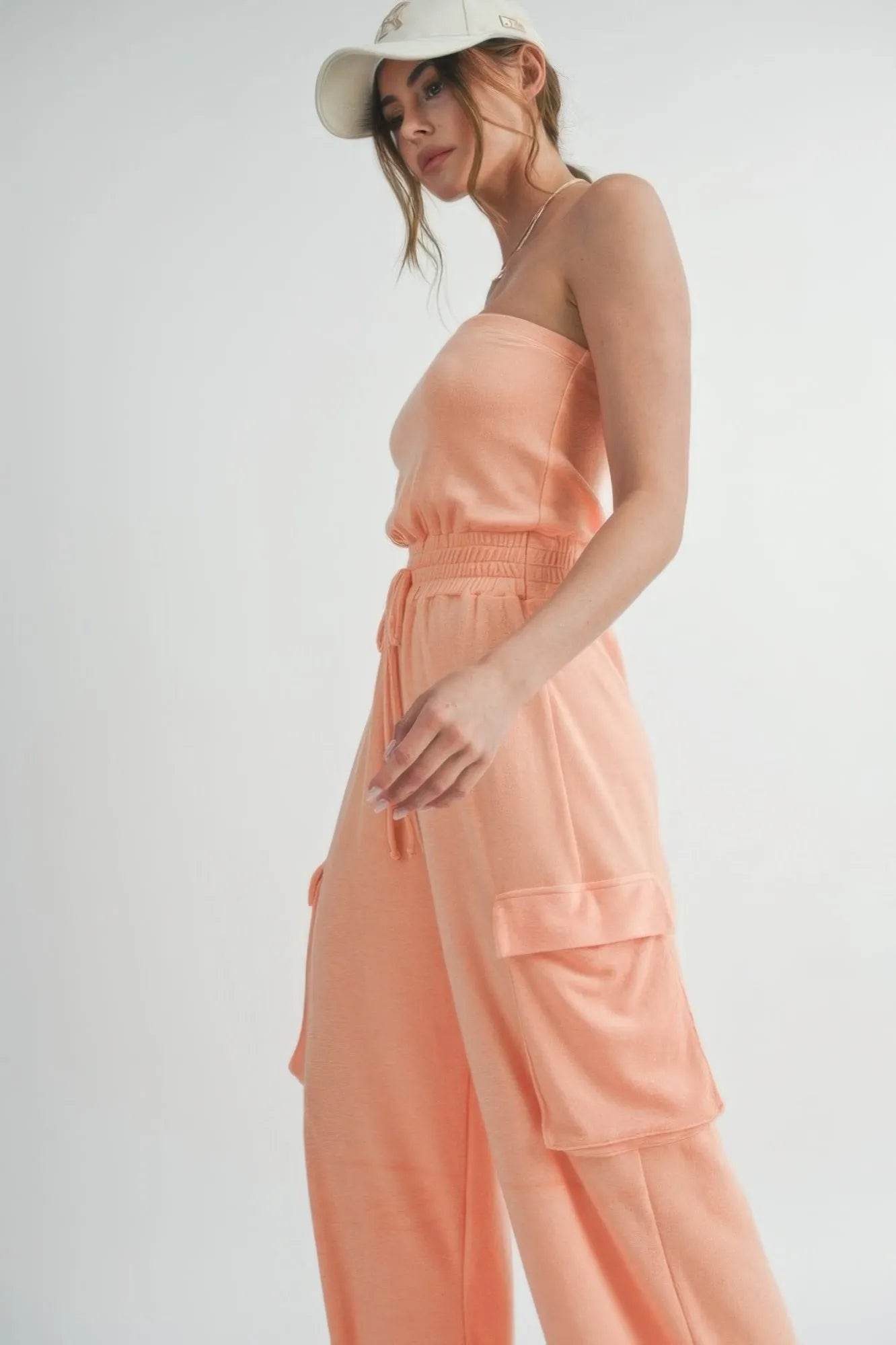 Tube Top Jumpsuit Romper - Bona Fide Fashion