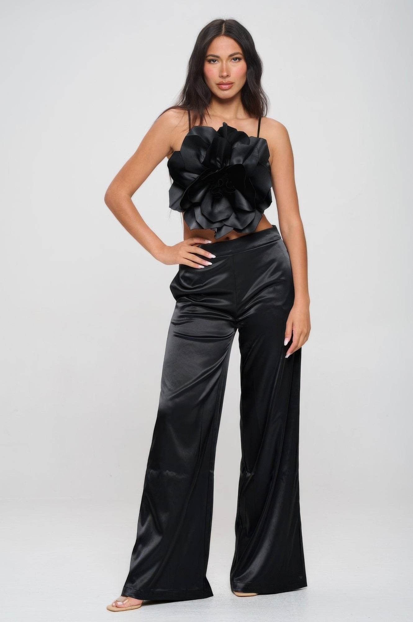 Crop Top & Pant Set - Bona Fide Fashion