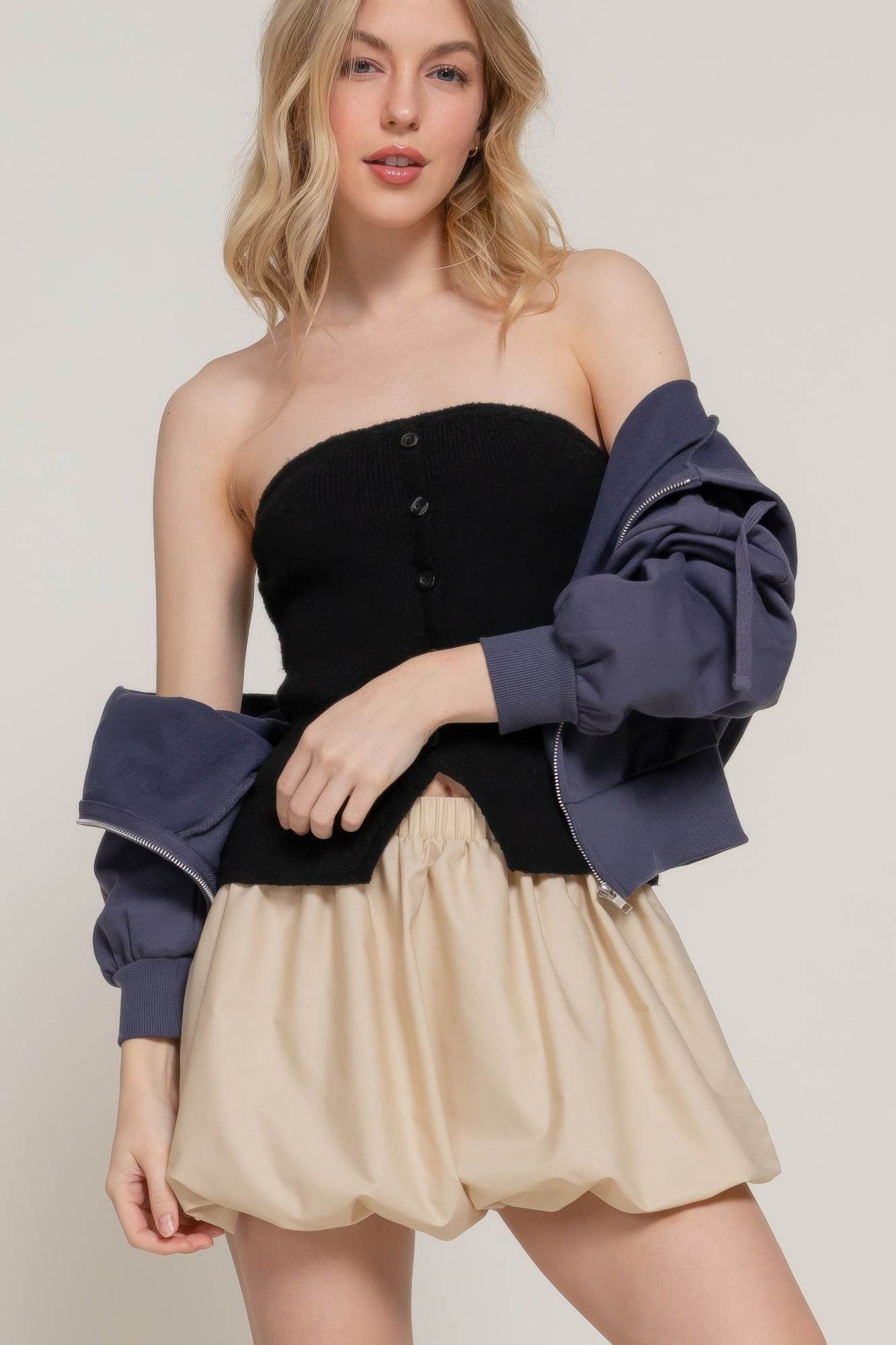 Balloon Mini Skirt - Bona Fide Fashion
