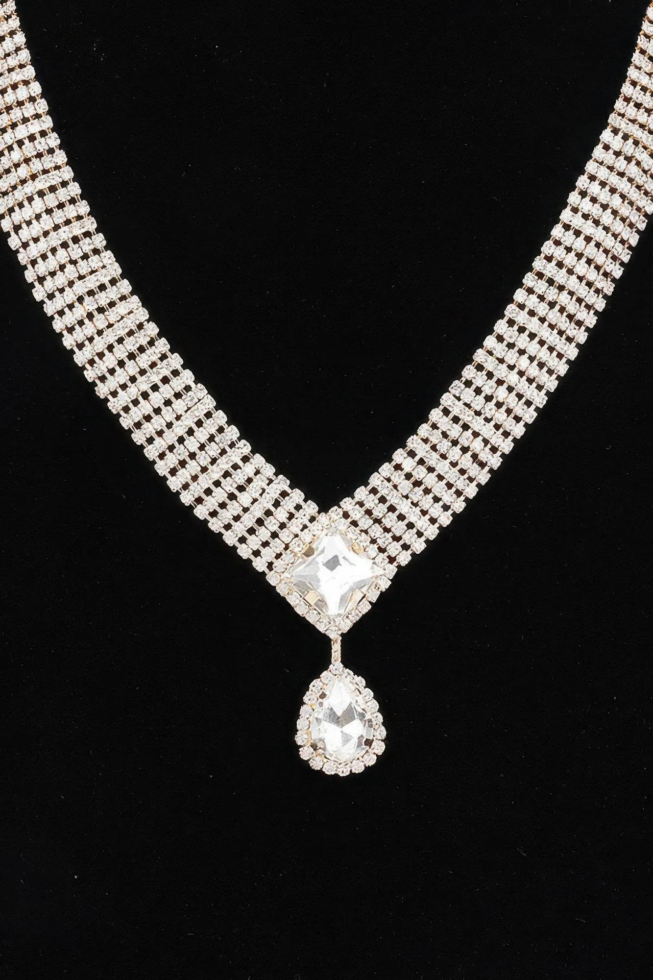 Rhinestone Necklace Set - Bona Fide Fashion