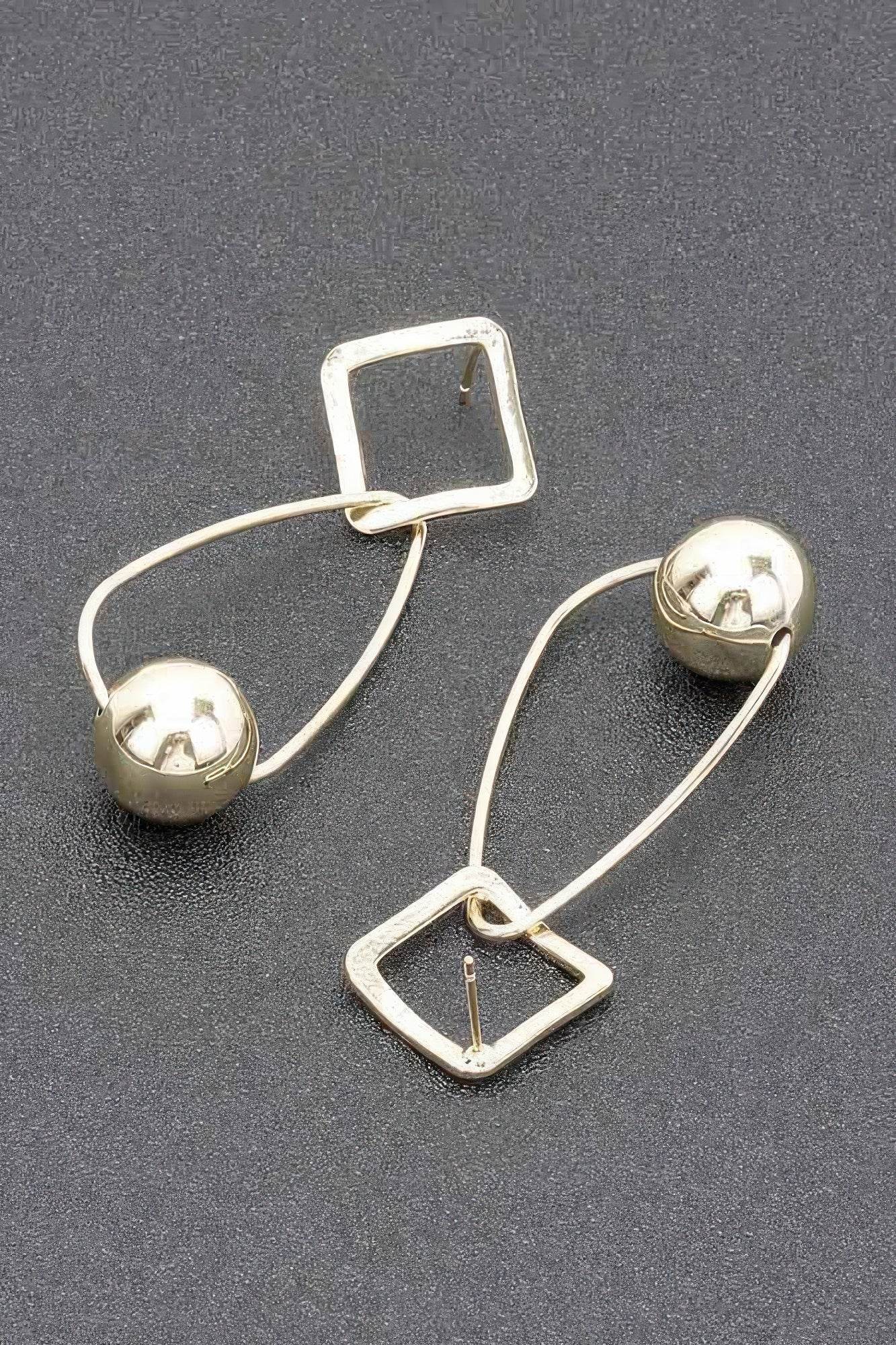 Gold Plated Metal Earring - Bona Fide Fashion