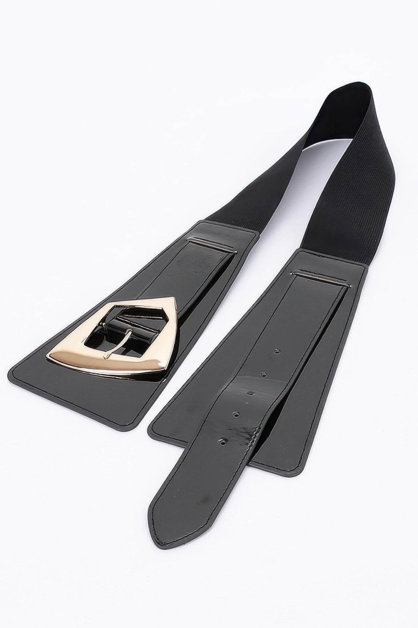 Metal Buckle Elastic Belt - Bona Fide Fashion