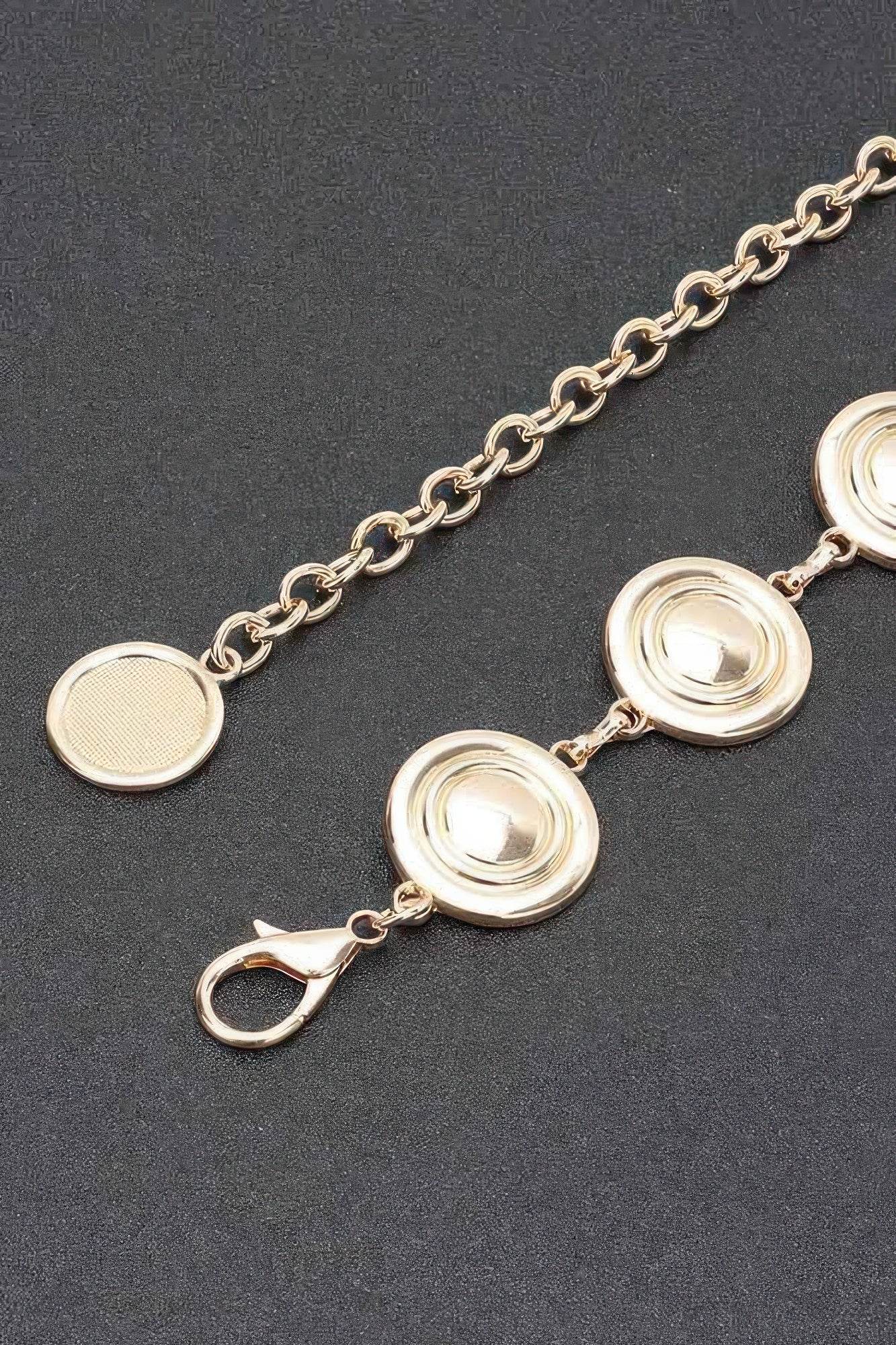 Round Metal Chain Belt - Bona Fide Fashion