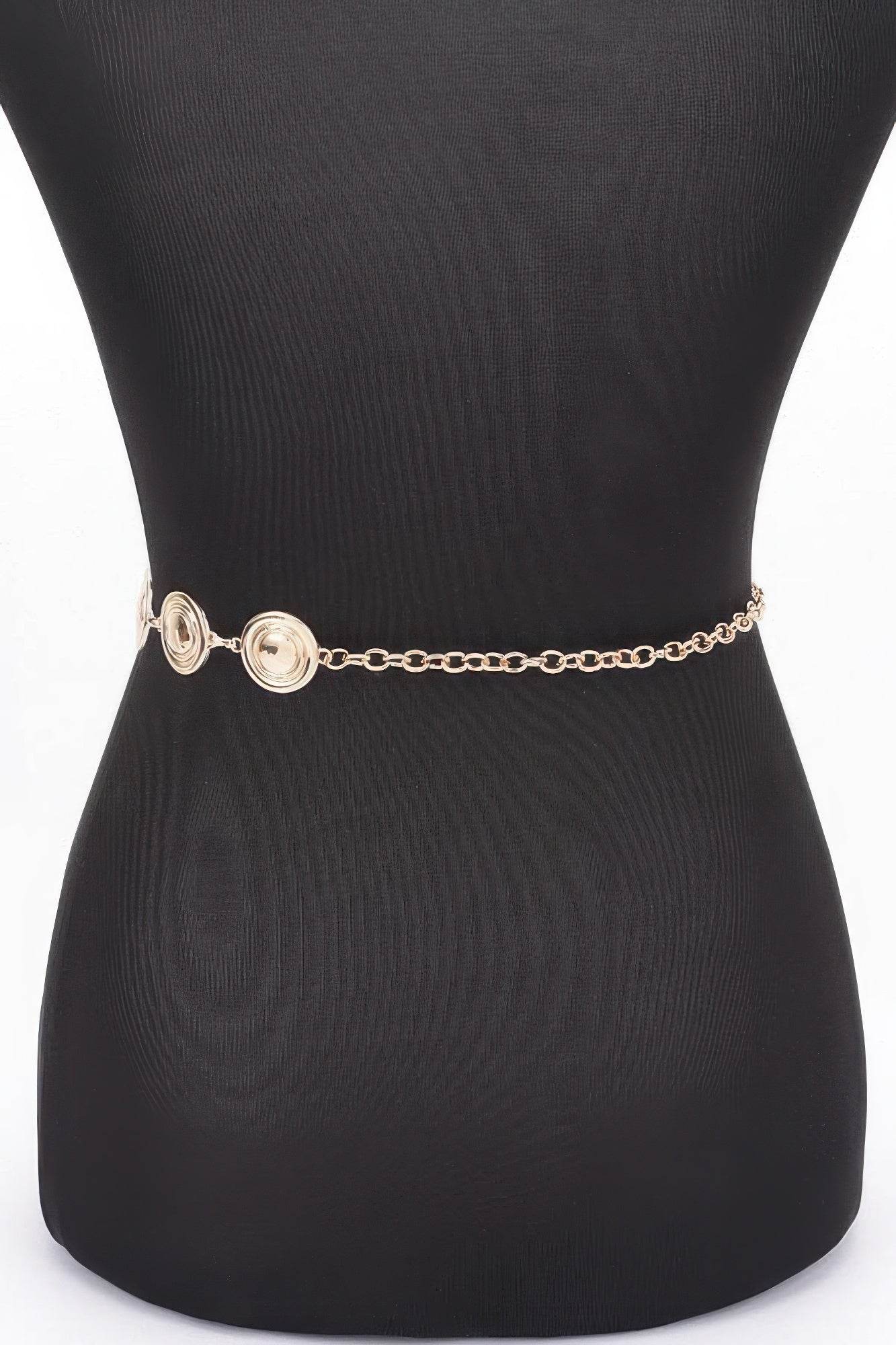 Round Metal Chain Belt - Bona Fide Fashion