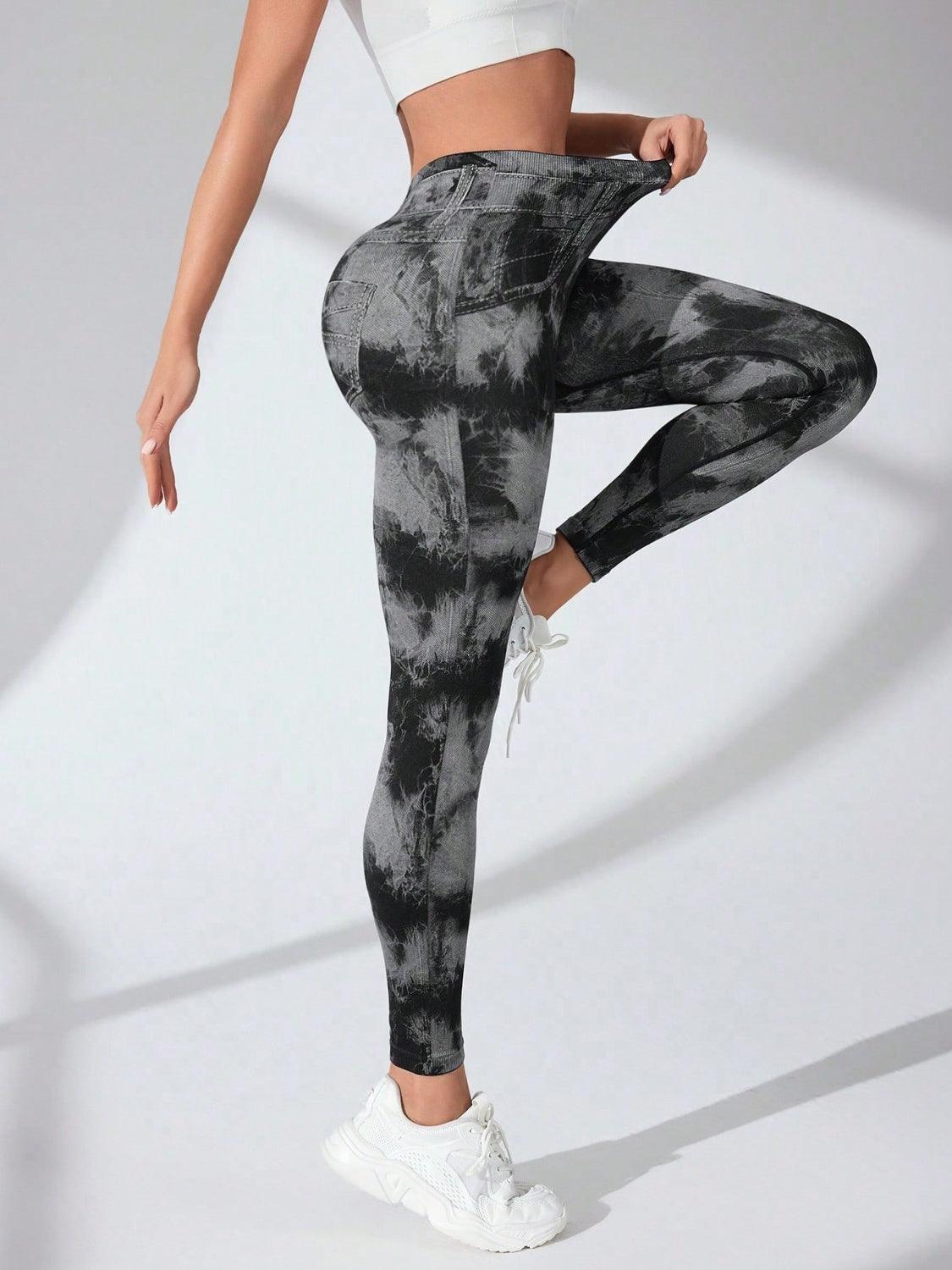 Tie-Dye High Waist Active Leggings - Bona Fide Fashion