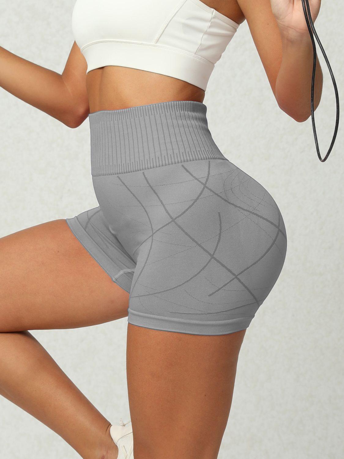 High Waist Active Shorts - Bona Fide Fashion