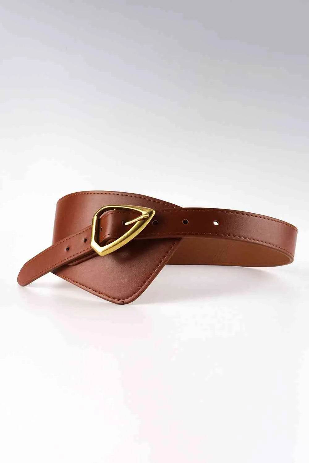 Irregular PU Leather Belt - Bona Fide Fashion