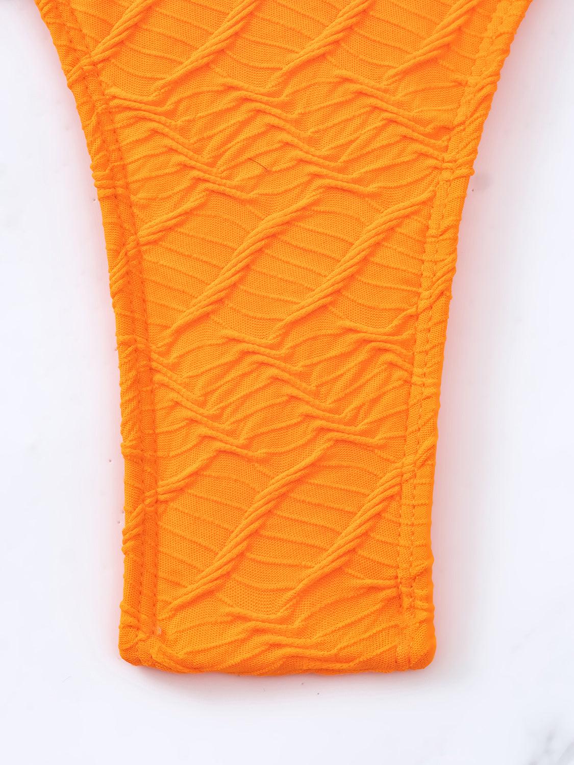 Bona Fide Fashion - Backless Spaghetti Strap One-Piece Swimwear - Bona Fide Fashion