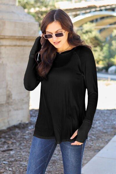 Bona Fide Fashion - Basic Bae Full Size Round Neck Long Sleeve T-Shirt - Bona Fide Fashion