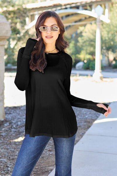 Bona Fide Fashion - Basic Bae Full Size Round Neck Long Sleeve T-Shirt - Bona Fide Fashion