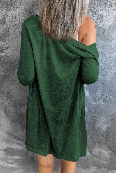 Bona Fide Fashion - Button Up Long Sleeve Cover Up - Women Fashion - Bona Fide Fashion