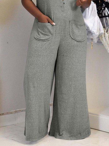 Bona Fide Fashion - Casual solid color wide-leg loose jumpsuit - Women Fashion
 HW5NXW8FFT - Bona Fide Fashion
