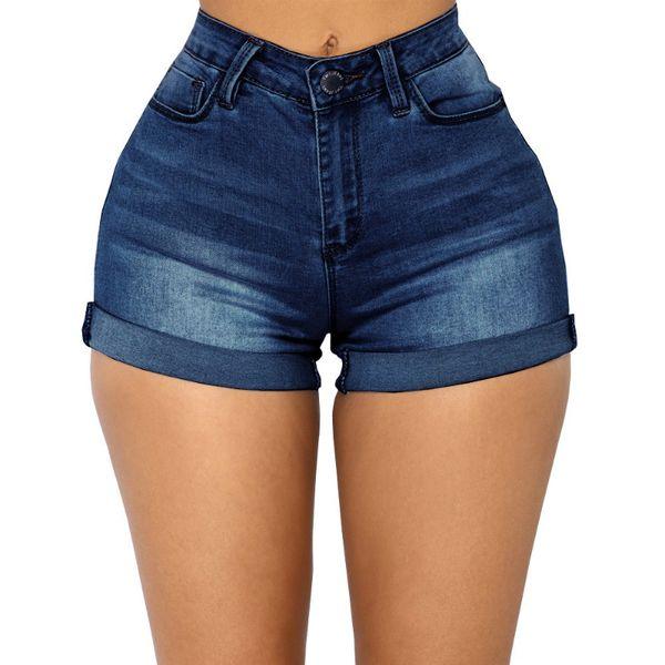 Bona Fide Fashion - Curled High Waisted Denim Shorts - Women Fashion HEDVVDCEBH - Bona Fide Fashion