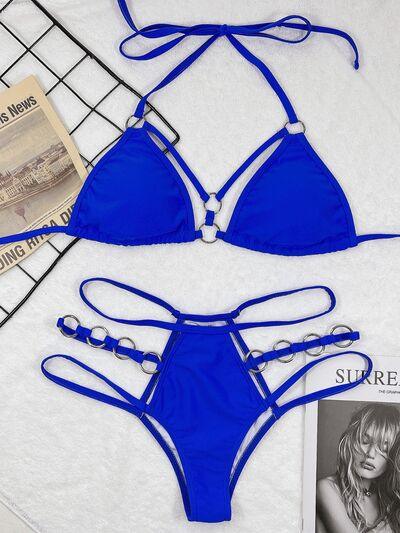 Bona Fide Fashion - Cutout Halter Neck Two-Piece Bikini Set - Women Fashion - Bona Fide Fashion