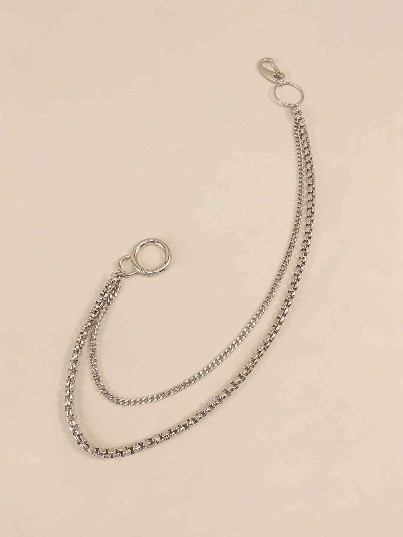 Bona Fide Fashion - Double-Layered Metal Chain Belt - Jewelry - Bona Fide Fashion