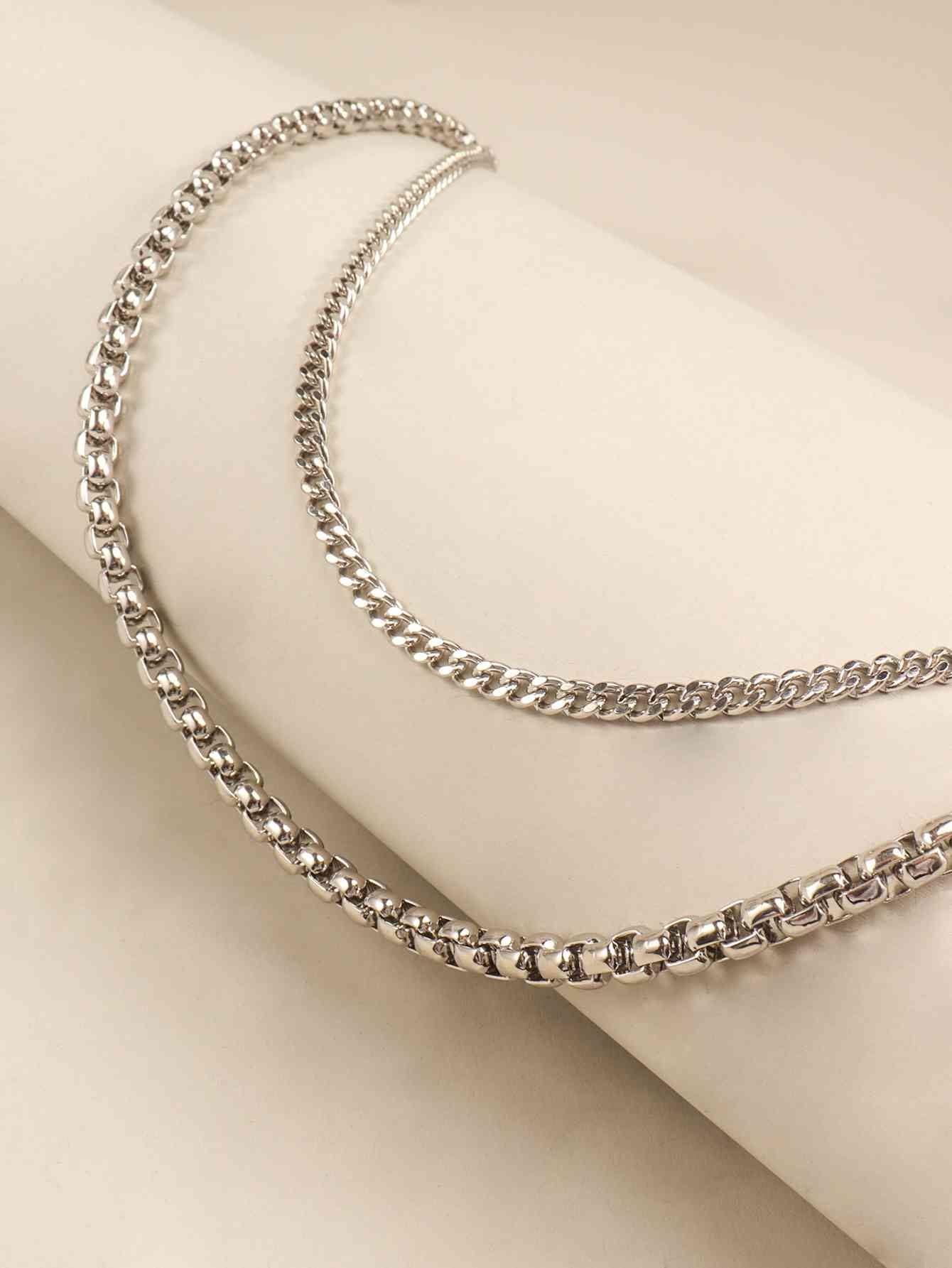 Bona Fide Fashion - Double-Layered Metal Chain Belt - Jewelry - Bona Fide Fashion
