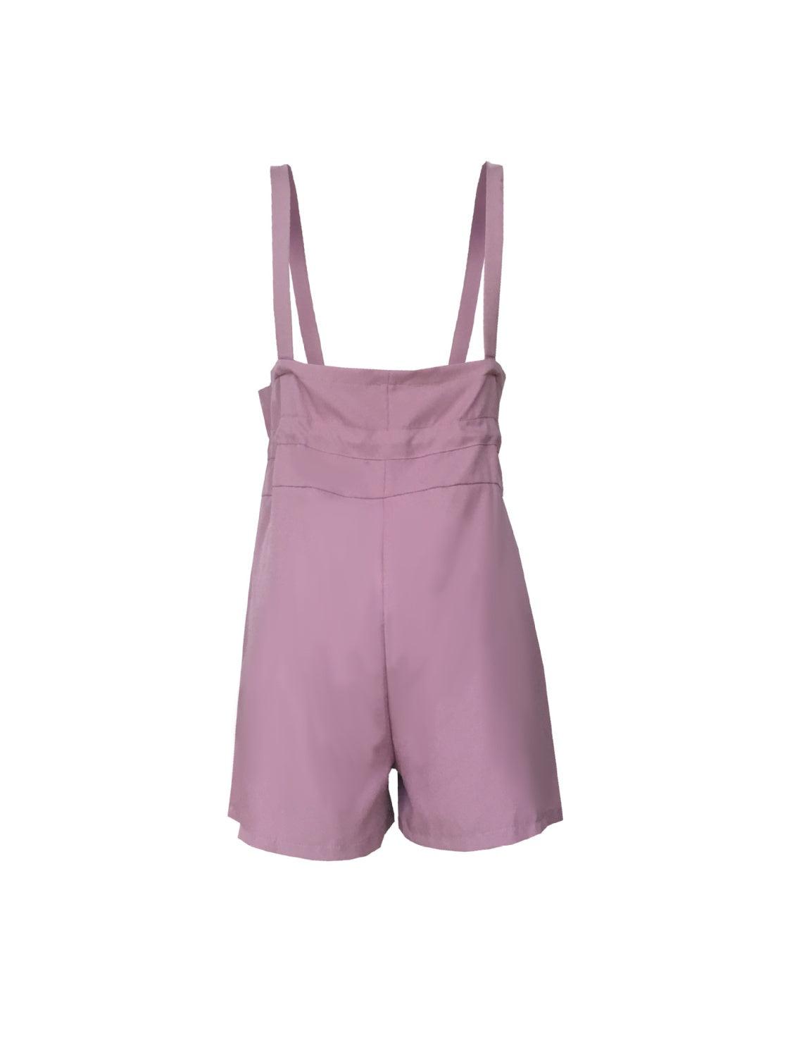 Bona Fide Fashion - Drawstring Wide Strap Overalls with Pockets - Women Fashion - Bona Fide Fashion