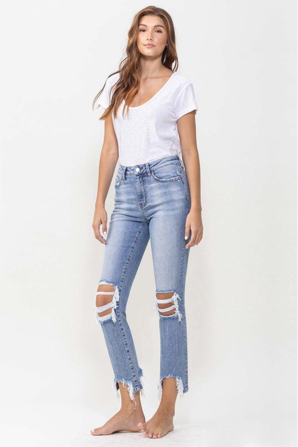 Bona Fide Fashion - Full Size Courtney Super High Rise Kick Flare Jeans - Women Fashion - Bona Fide Fashion