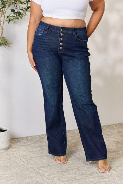 Bona Fide Fashion - Full Size Mid Rise Flare Jeans - Women Fashion - Bona Fide Fashion
