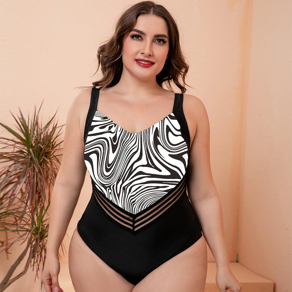 Bona Fide Fashion - Full Size Printed Sleeveless One-Piece Swimsuit - Women Fashion - Bona Fide Fashion