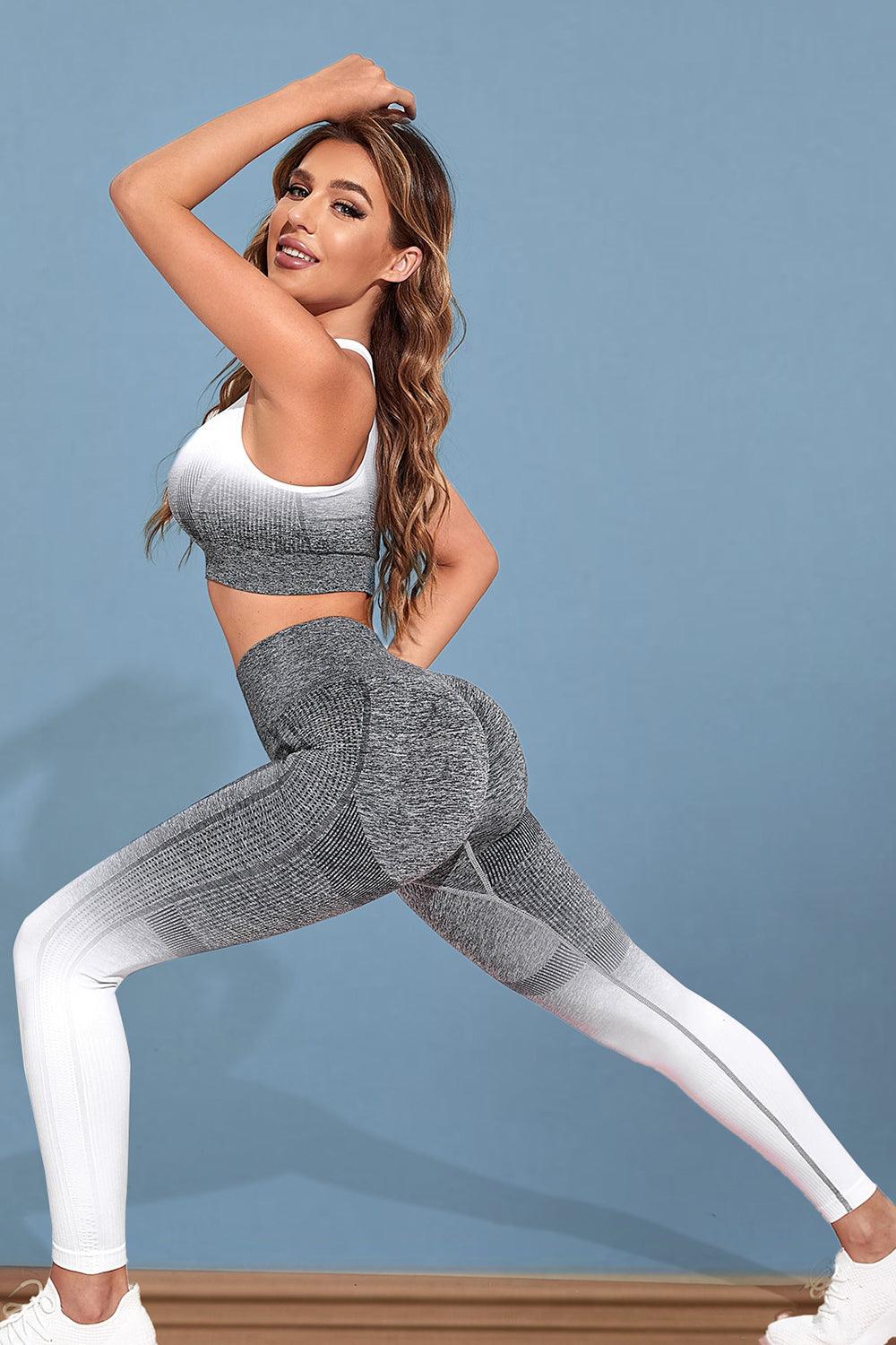 Bona Fide Fashion - Gradient Active Tank and Leggings Set - Women Fashion - Bona Fide Fashion