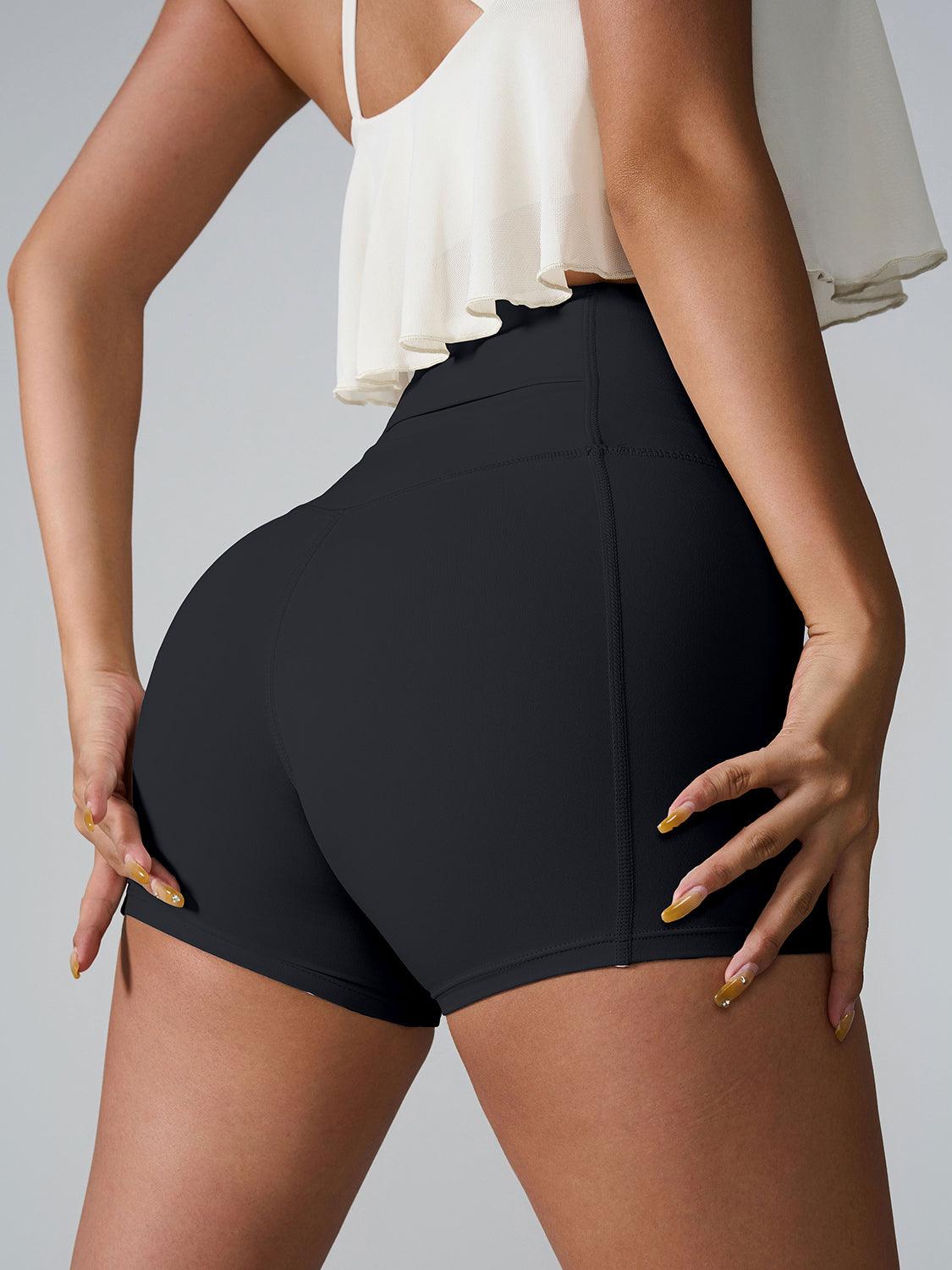 Bona Fide Fashion - High Waist Active Shorts - Women Fashion - Bona Fide Fashion