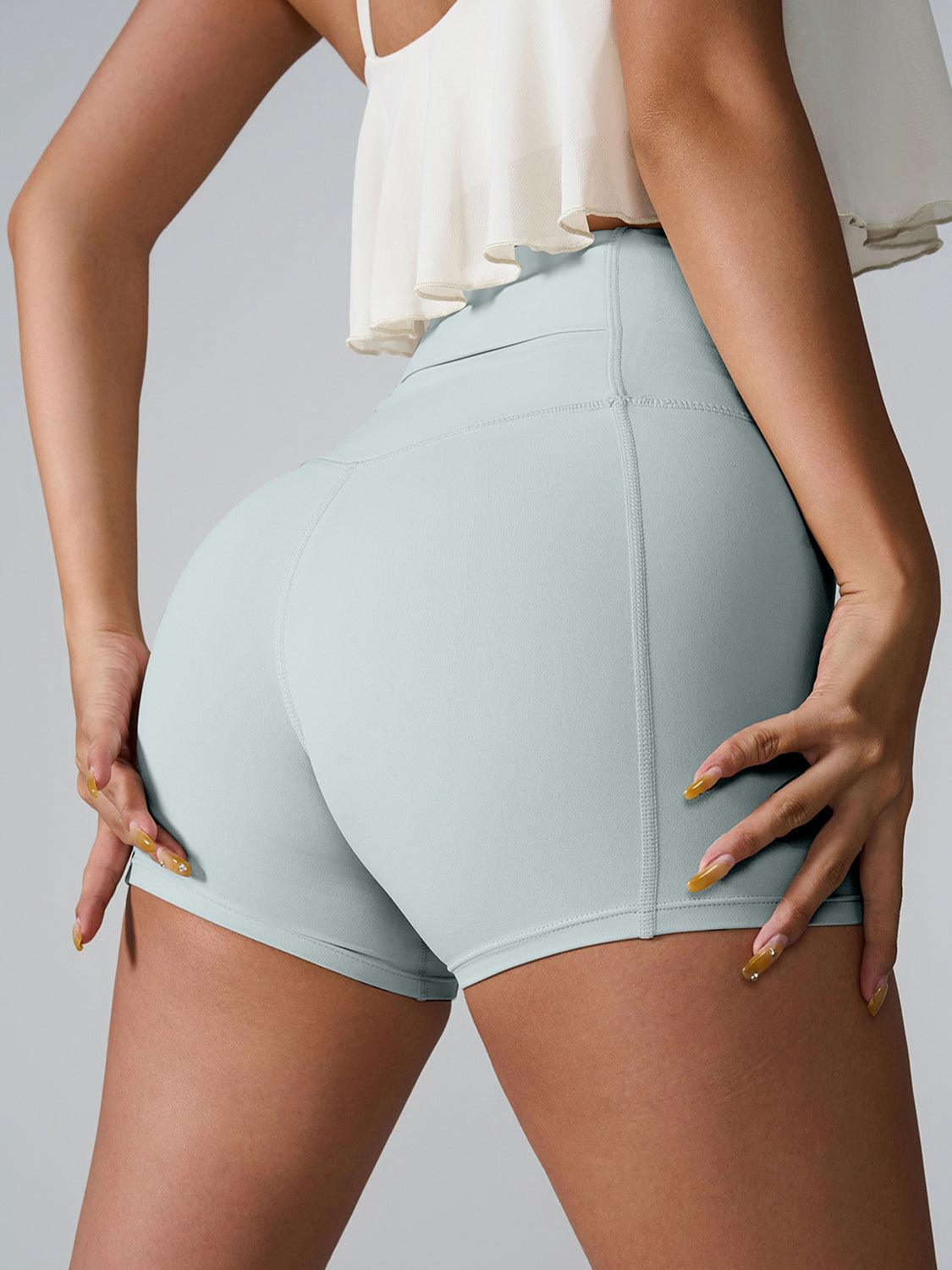 Bona Fide Fashion - High Waist Active Shorts - Women Fashion - Bona Fide Fashion