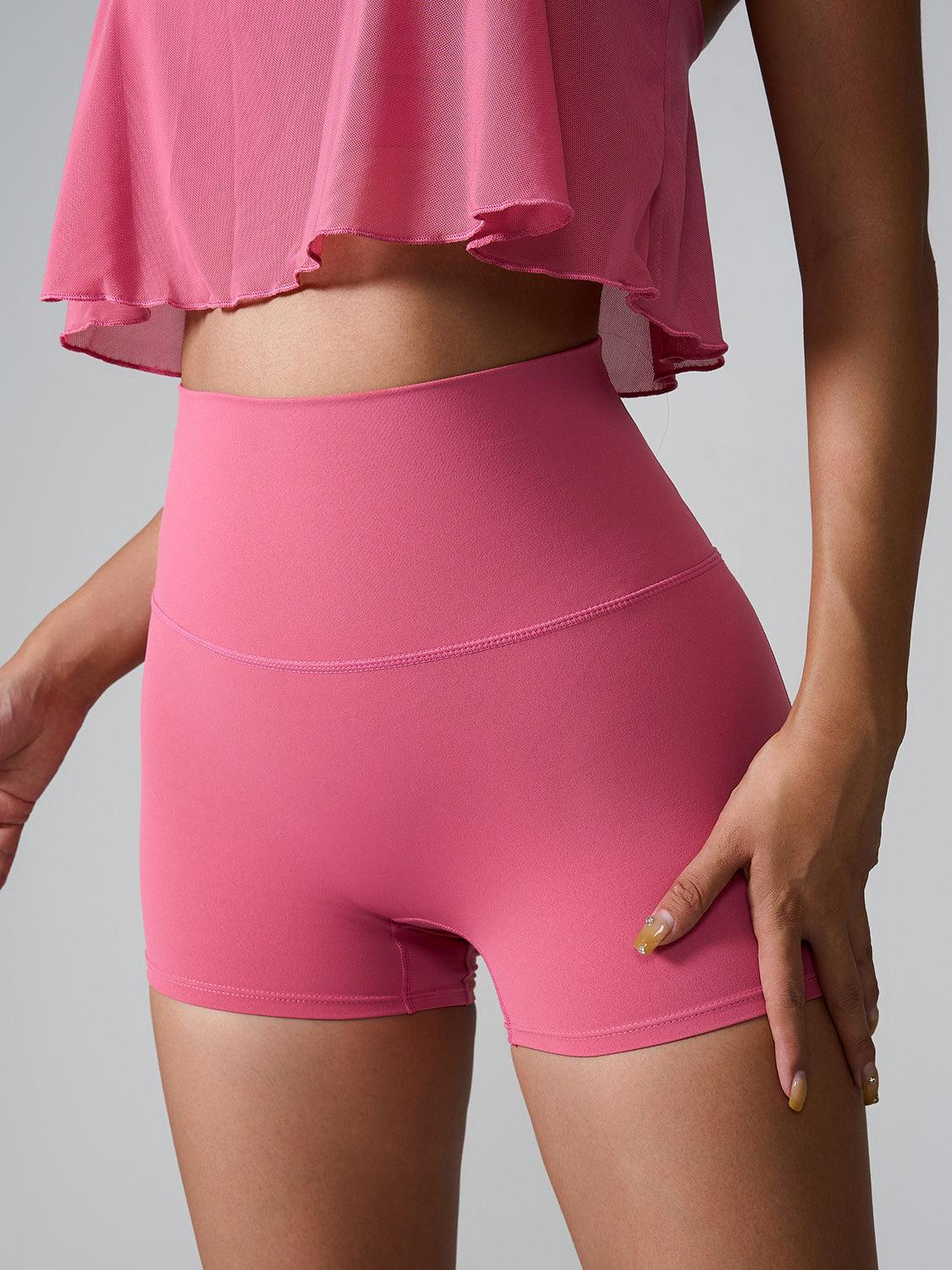 Bona Fide Fashion - High Waist Active Shorts - Women Fashion - Bona Fide Fashion