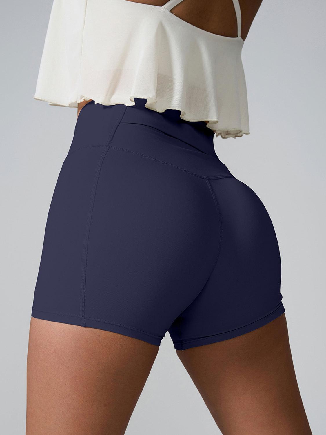 Bona Fide Fashion - High Waist Active Shorts - Women Fashion - Bona Fide Fashion