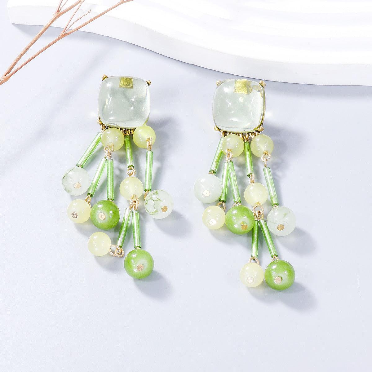 Bona Fide Fashion | Acrylic Bead Dangle Earrings - Bona Fide Fashion