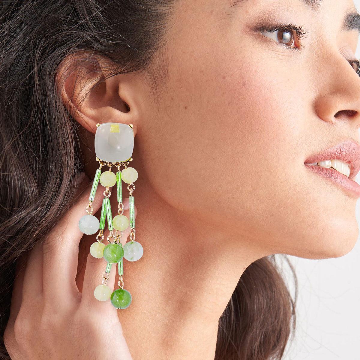 Bona Fide Fashion | Acrylic Bead Dangle Earrings - Bona Fide Fashion