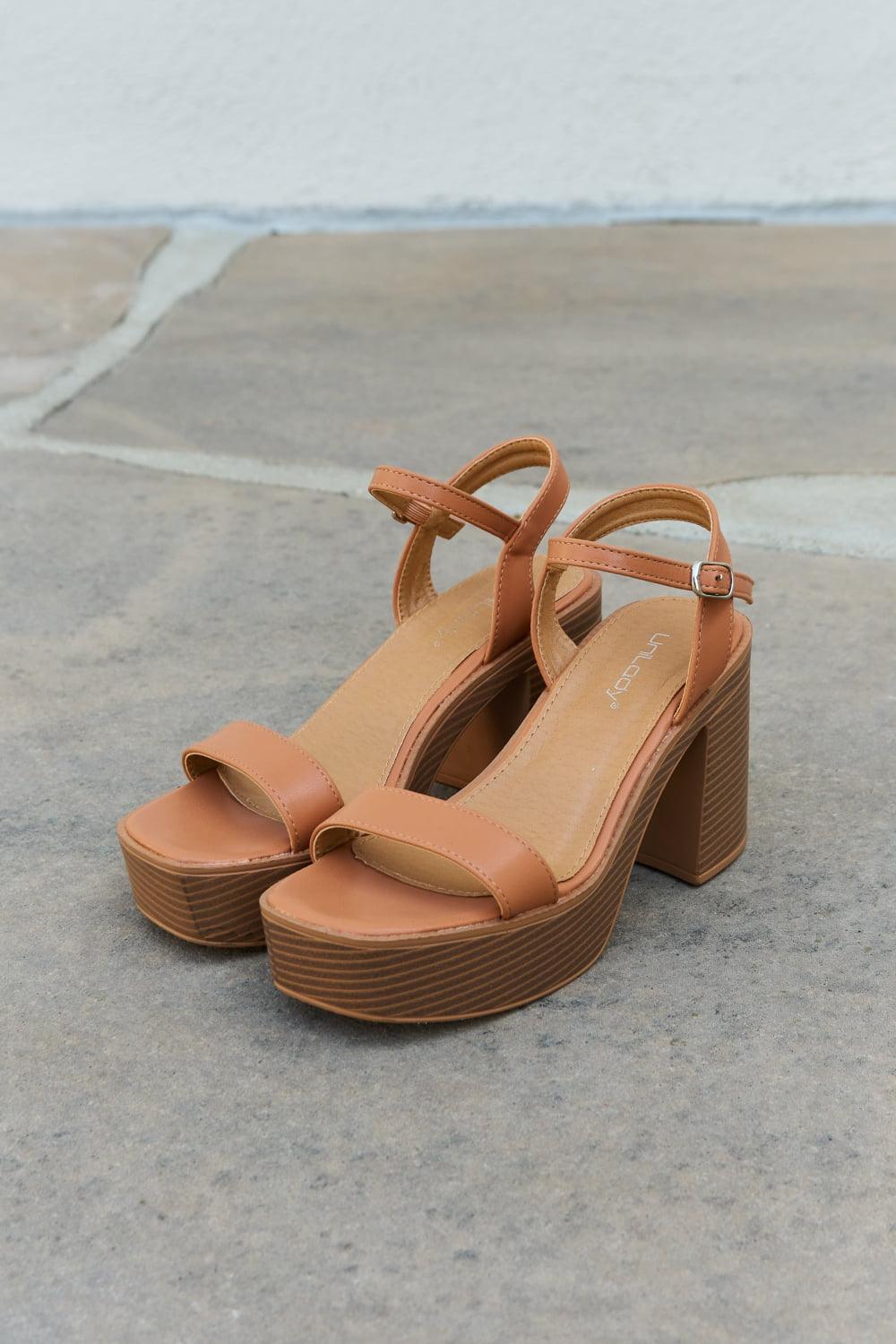 Bona Fide Fashion - Platform Heel Sandals - Women Fashion - Bona Fide Fashion