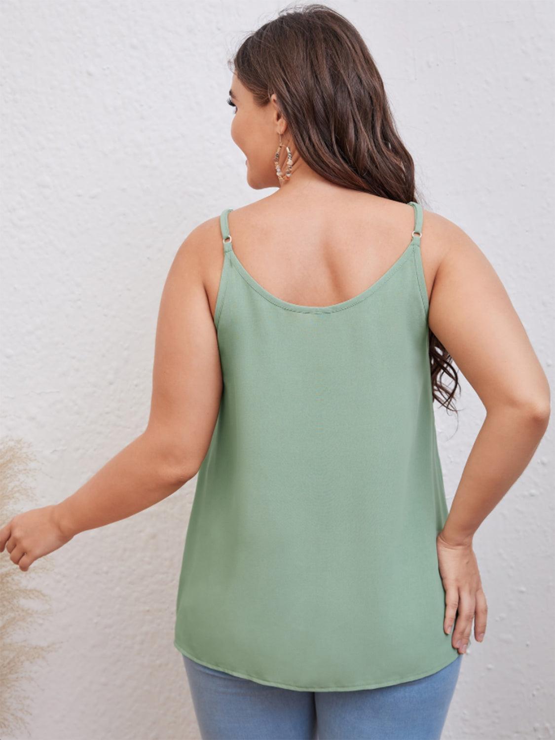 Bona Fide Fashion - Plus Size Scoop Neck Cami - Women Fashion - Bona Fide Fashion