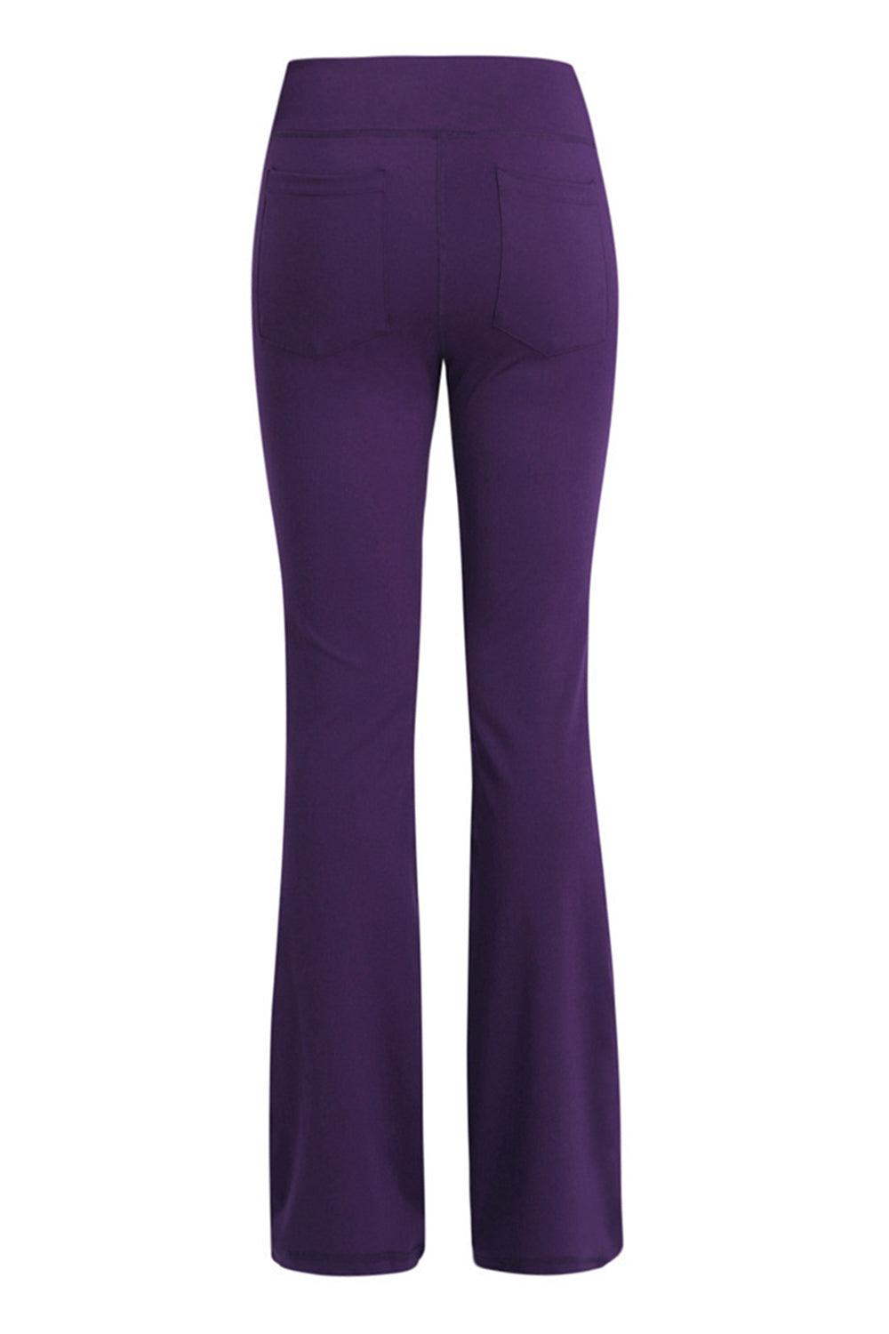 Bona Fide Fashion - Pocketed High Waist Active Pants - Women Fashion - Bona Fide Fashion