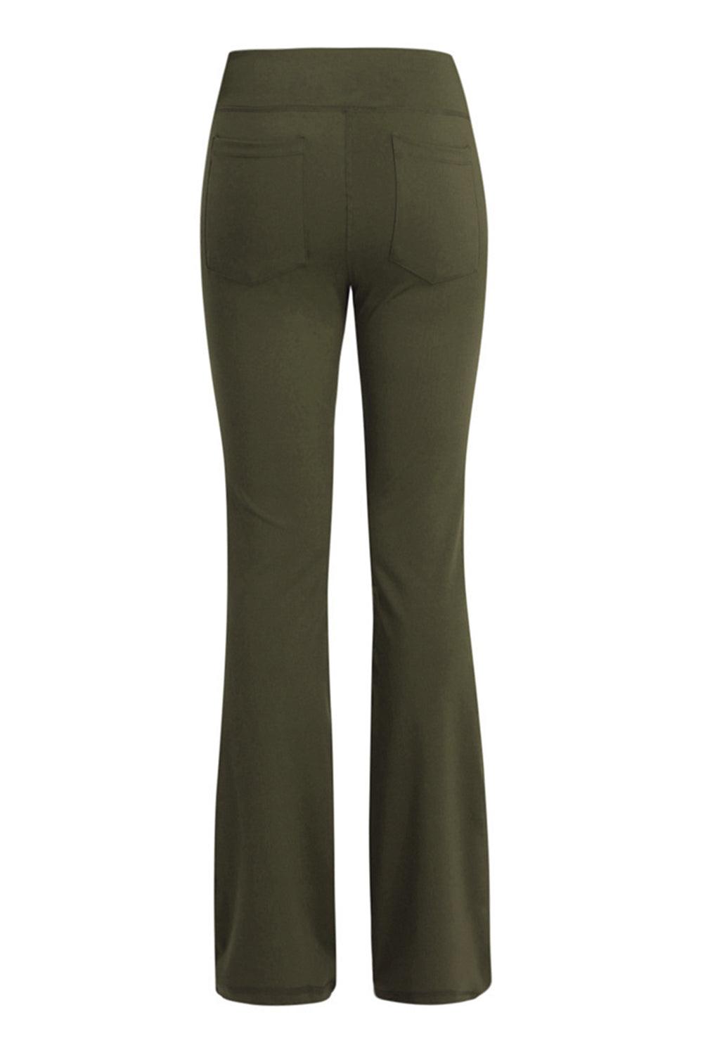 Bona Fide Fashion - Pocketed High Waist Active Pants - Women Fashion - Bona Fide Fashion