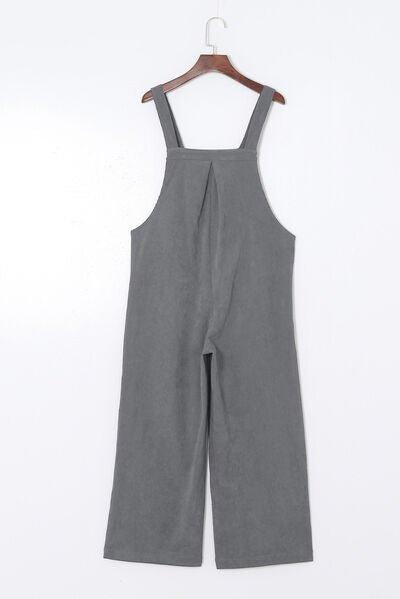 Bona Fide Fashion - Pocketed Wide Leg Overall - Women Fashion - Bona Fide Fashion