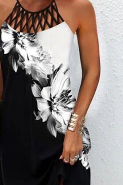 Bona Fide Fashion - Printed Grecian Neck Mini Dress - Women Fashion - Bona Fide Fashion